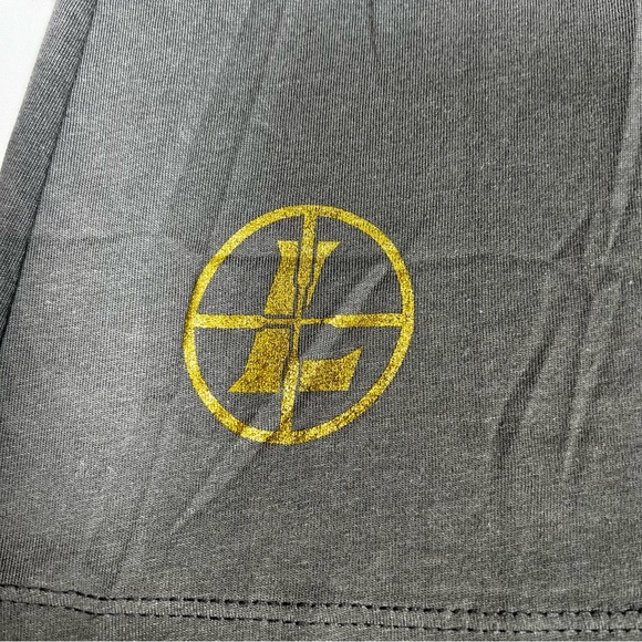 NEW NWT Leupold Optics Graphite & Gold Fitted Short Sleeve Tee T-Shirt SZ Large - Picture 7 of 12
